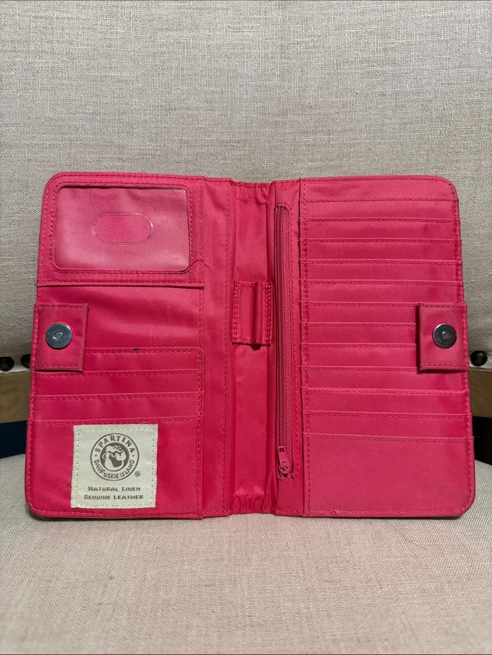 Spartina Floral Canvas Wallet WELL LOVED